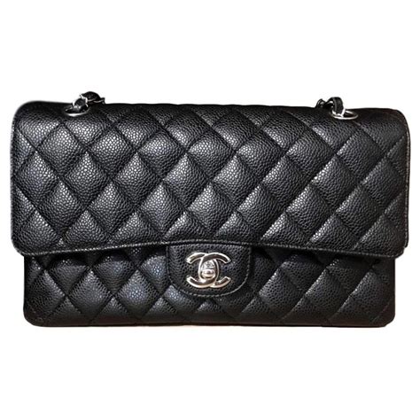 chanel black caviar medium classic|The Always Timeless Chanel Classic Flap Bag.